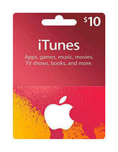 itunes 10$ giftcard