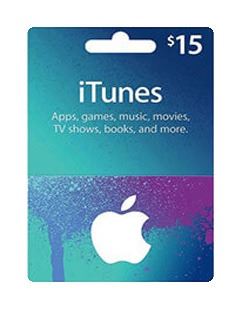 itunes 15$ giftcard