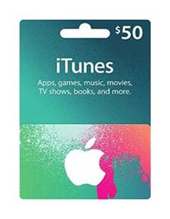 itunes ۵0$ giftcard